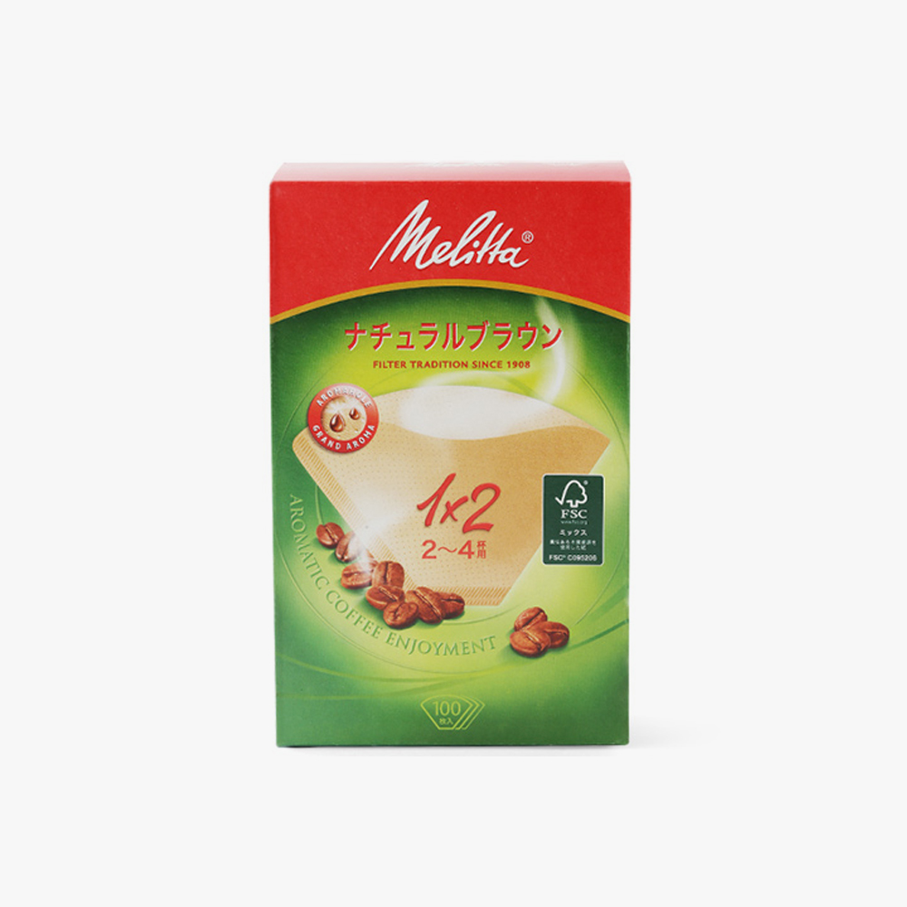 메리타 아로마 필터 1X2G 브라운 100매