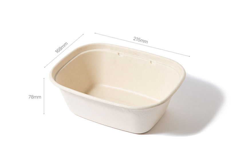 아이엠그리너 사각타원펄프용기 1300ml
