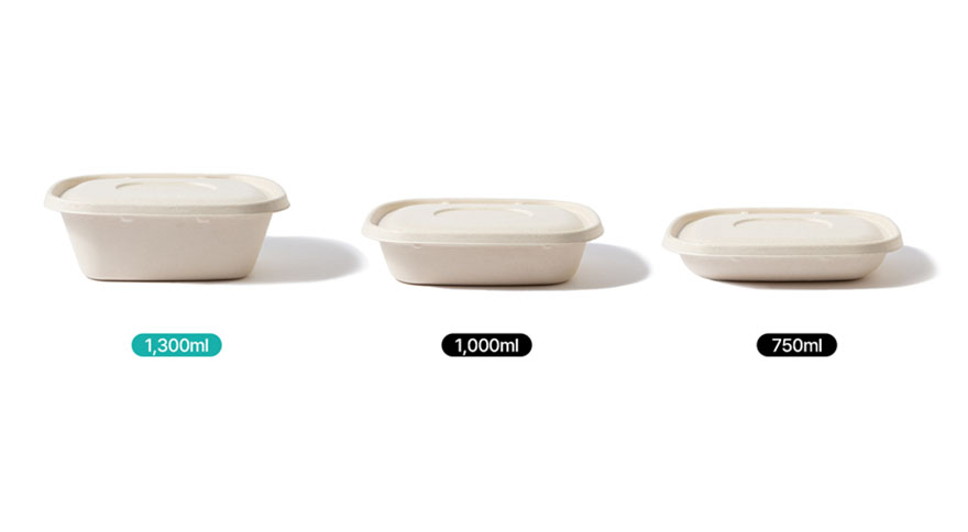 아이엠그리너 사각타원펄프용기 1300ml