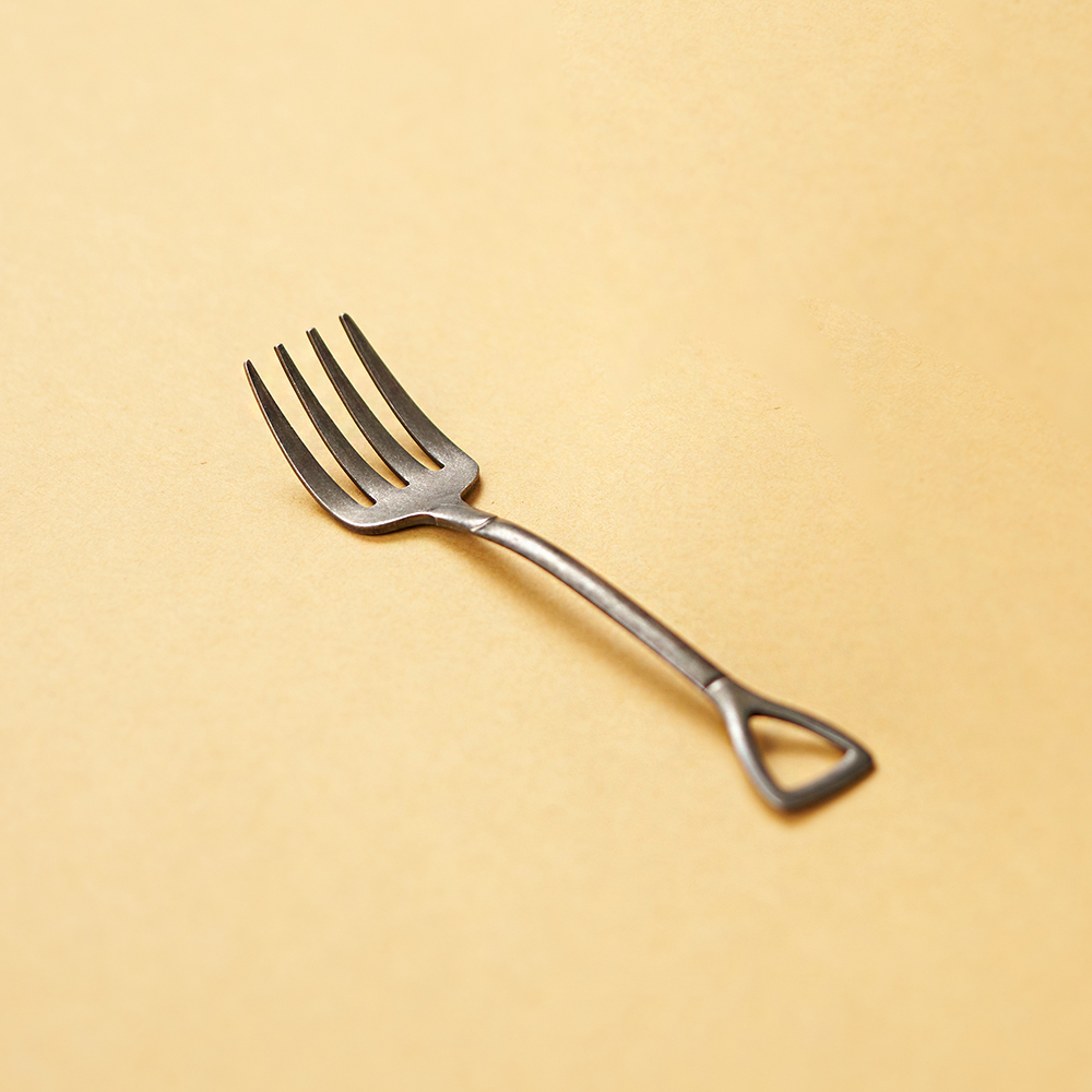 아요시 블랙빈티지 셔블 포크 S