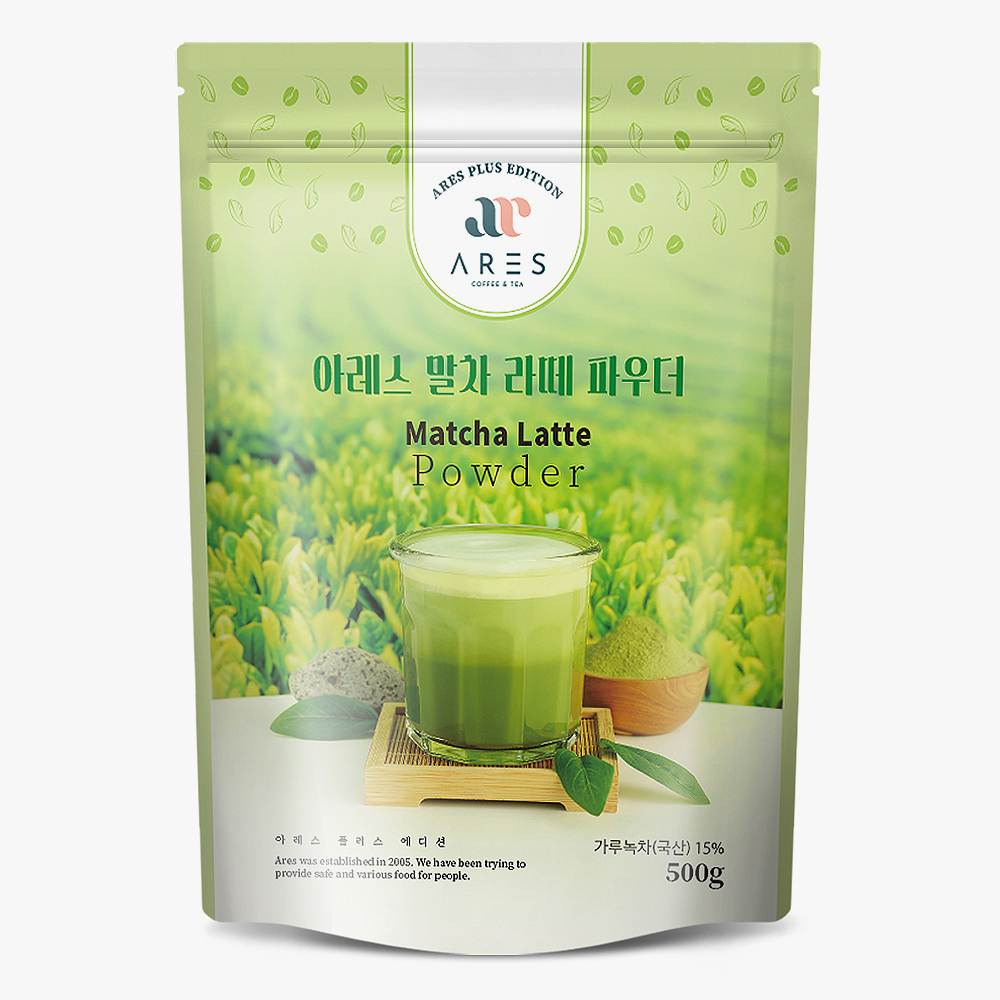 아레스 말차 라떼 파우더 500g (구. 그린티 라떼)