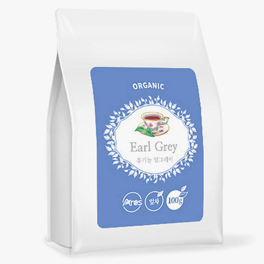 아레스 유기농 얼그레이 잎차 100g
