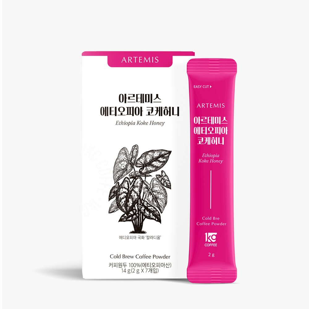 아르테미스 에티오피아 코케허니 콜드브루 동결건조 분말커피 2g x 7개입