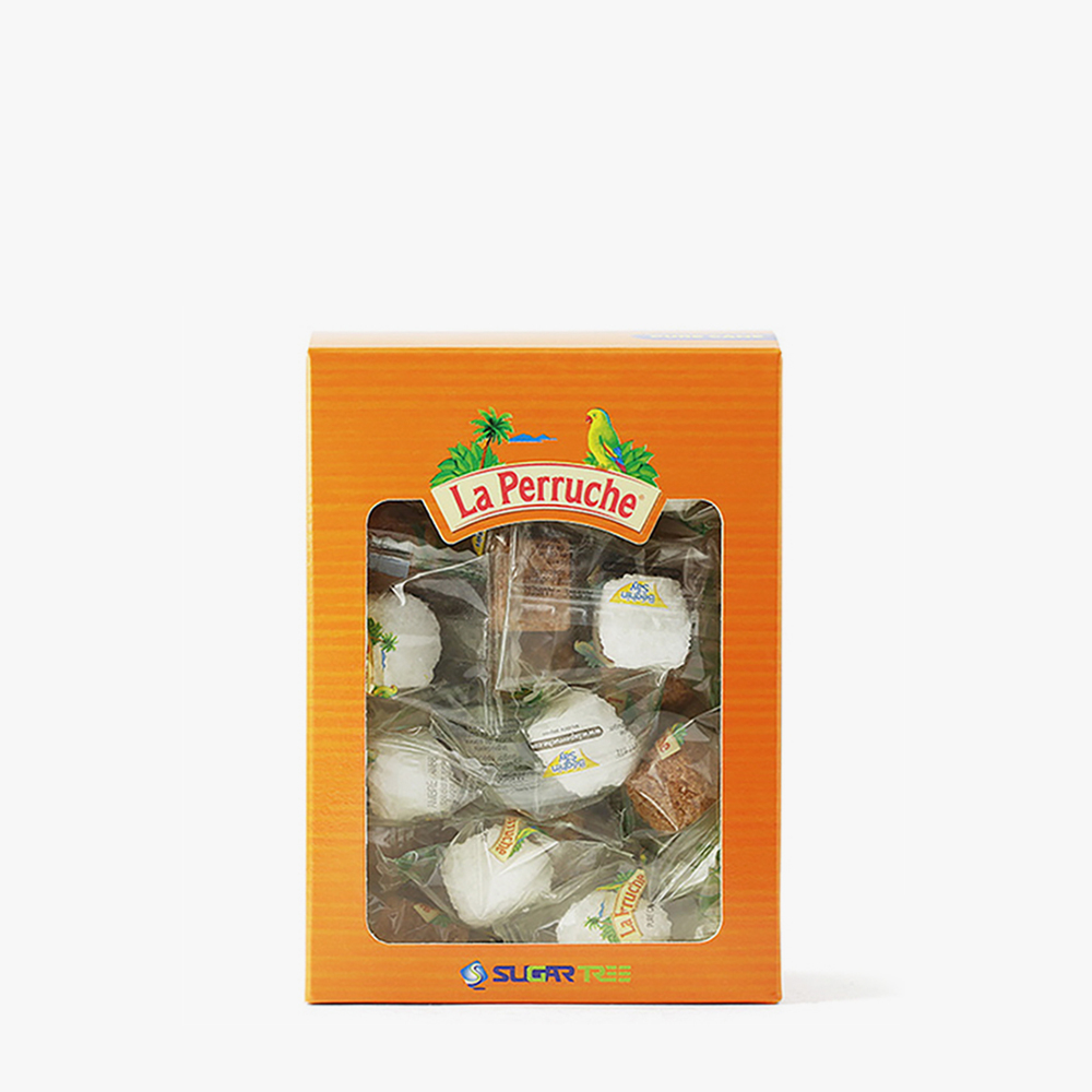 라빠르쉐 비정제 각설탕 낱개포장 250g (브라운/화이트 혼합)