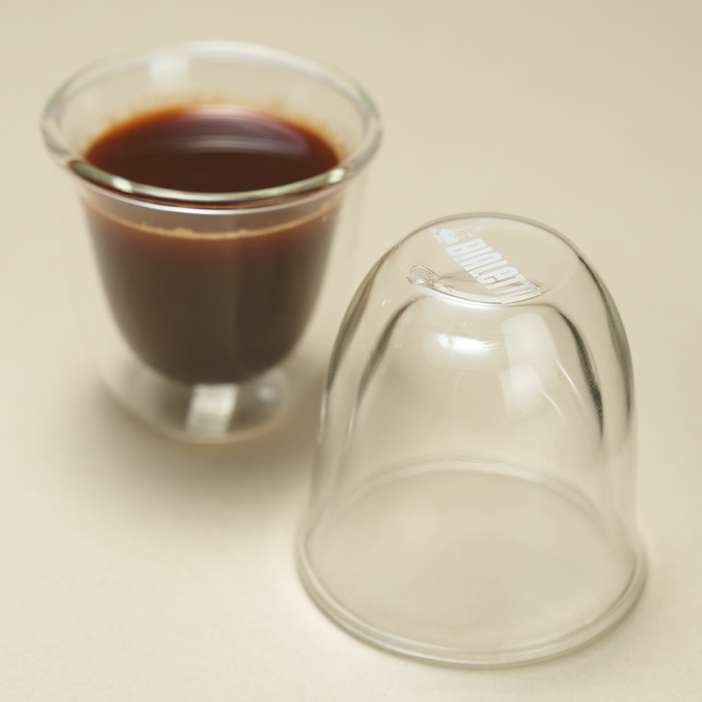 비알레띠 더블월 글래스 피렌체 80ml 2인조 세트