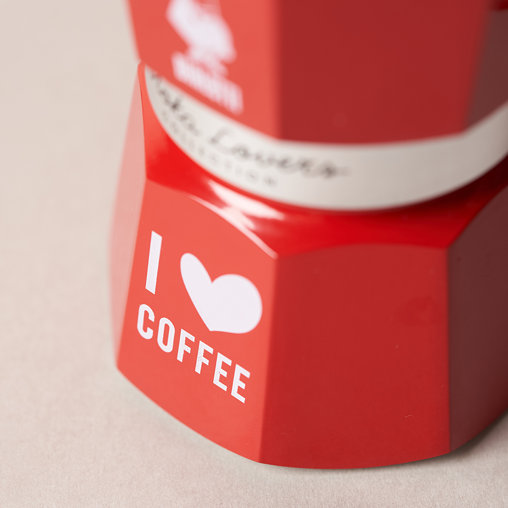 비알레띠 모카 익스프레스 I LOVE COFFEE 레드 3컵 (세척용커피 증정)