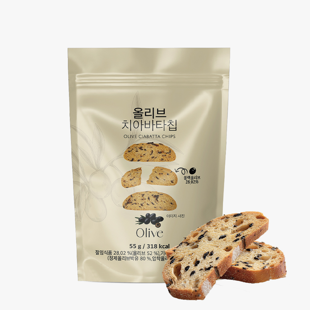 브레드샵 올리브치아바타칩 55g