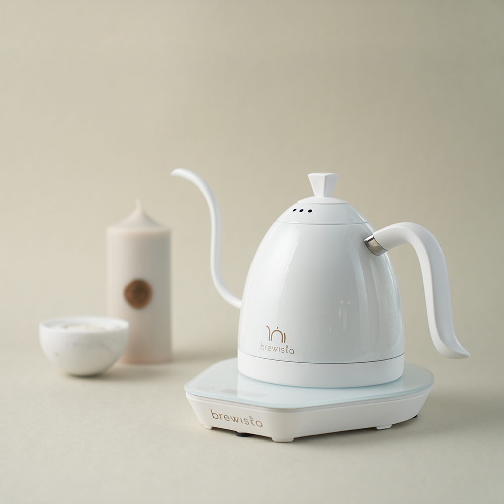 브뤼스타 아티산 구스넥 케틀 PRO 600ml 올 화이트