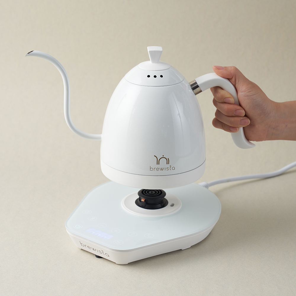브뤼스타 아티산 구스넥 케틀 PRO 600ml 올 화이트