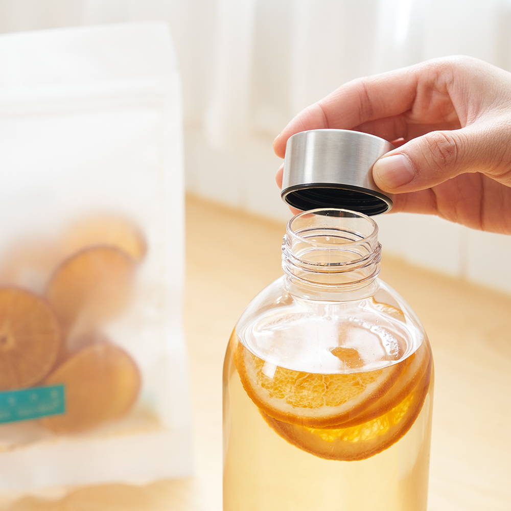 카페뮤제오 에브리보틀 트라이탄 1000ml + 저온건조 과일칩 택1 (자몽/오렌지/라임 옵션)