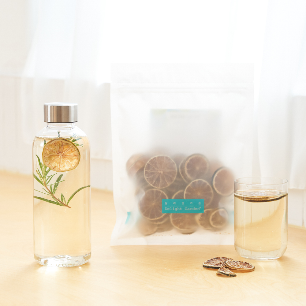 카페뮤제오 에브리보틀 트라이탄 600ml+ 저온건조 과일칩 택1 (자몽/오렌지/라임 옵션)