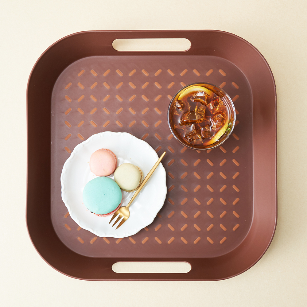 안티슬립 논슬립 딥핸들 브라운 정사각 (34 x 34)