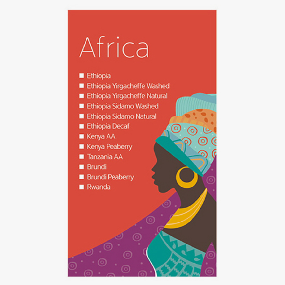 카페뮤제오 NEW 커피스티커 Africa 300개(대)