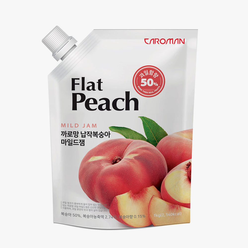 까로망 납작복숭아 마일드잼 1kg