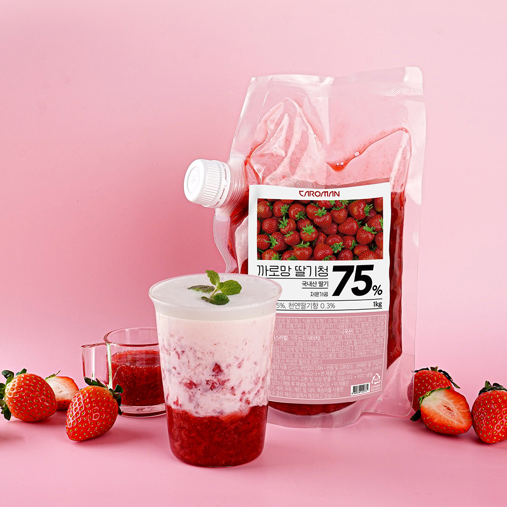 까로망 딸기청 1kg x2
