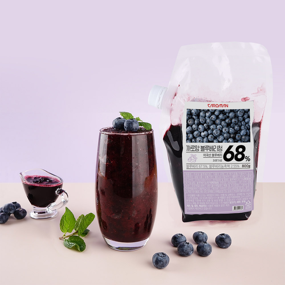 까로망 블루베리청 800g x2
