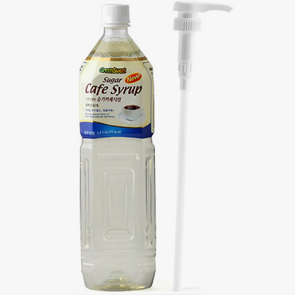 청정원 그린스위트 슈가시럽 (무향) 1.5L (펌프포함)