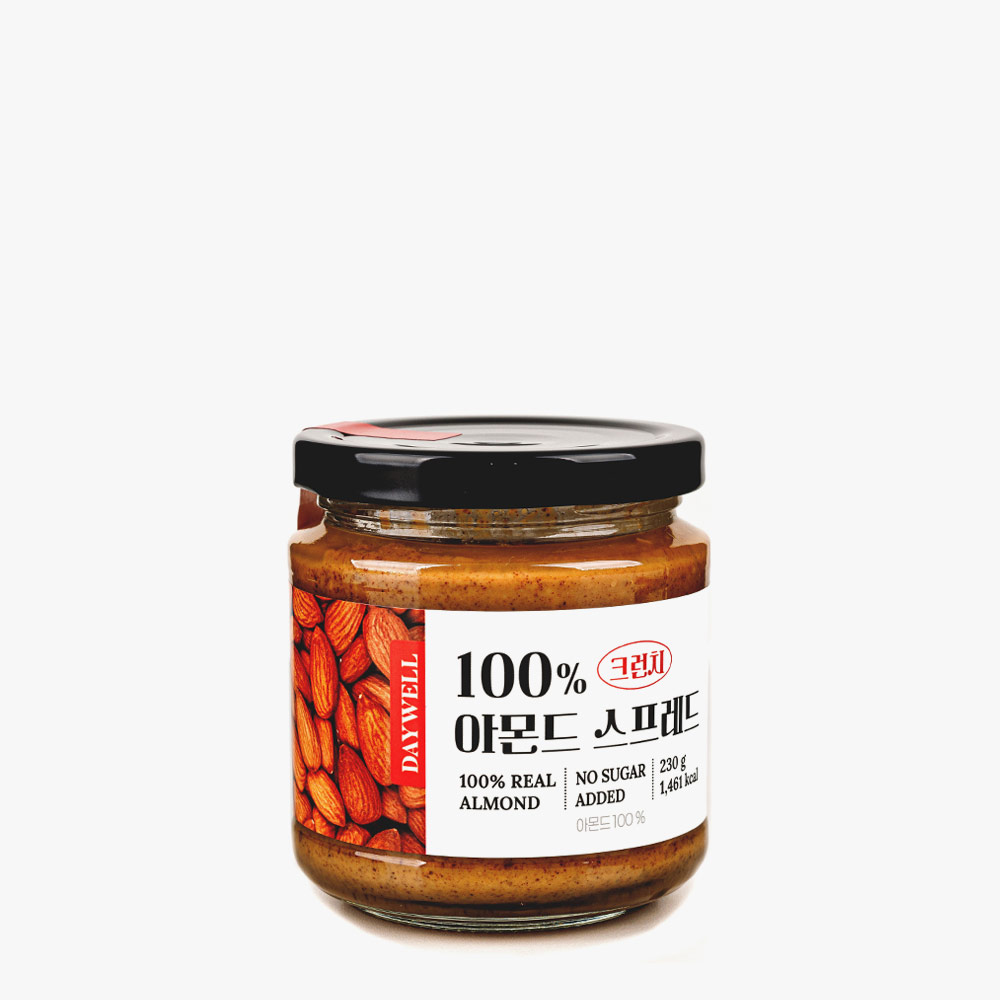 데이웰 100% 아몬드 스프레드(크리미/크런치) 230g