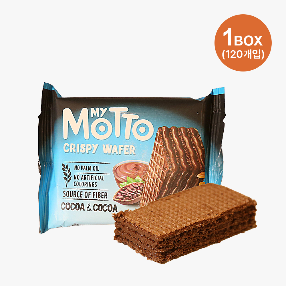 디보트코리아 마이모토 크리스피 웨이퍼 코코아&코코아 120ea (1box)