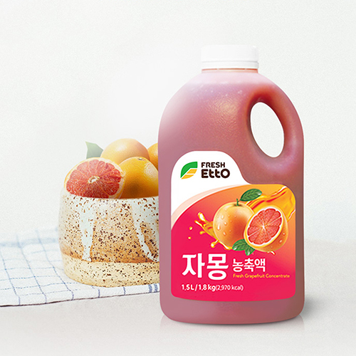 프레시에또 자몽 농축액 1.8kg X 2
