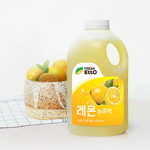 프레시에또 레몬 농축액 1.8kg X 2