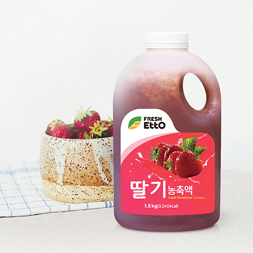 프레시에또 딸기 농축액 1.8kg X 2