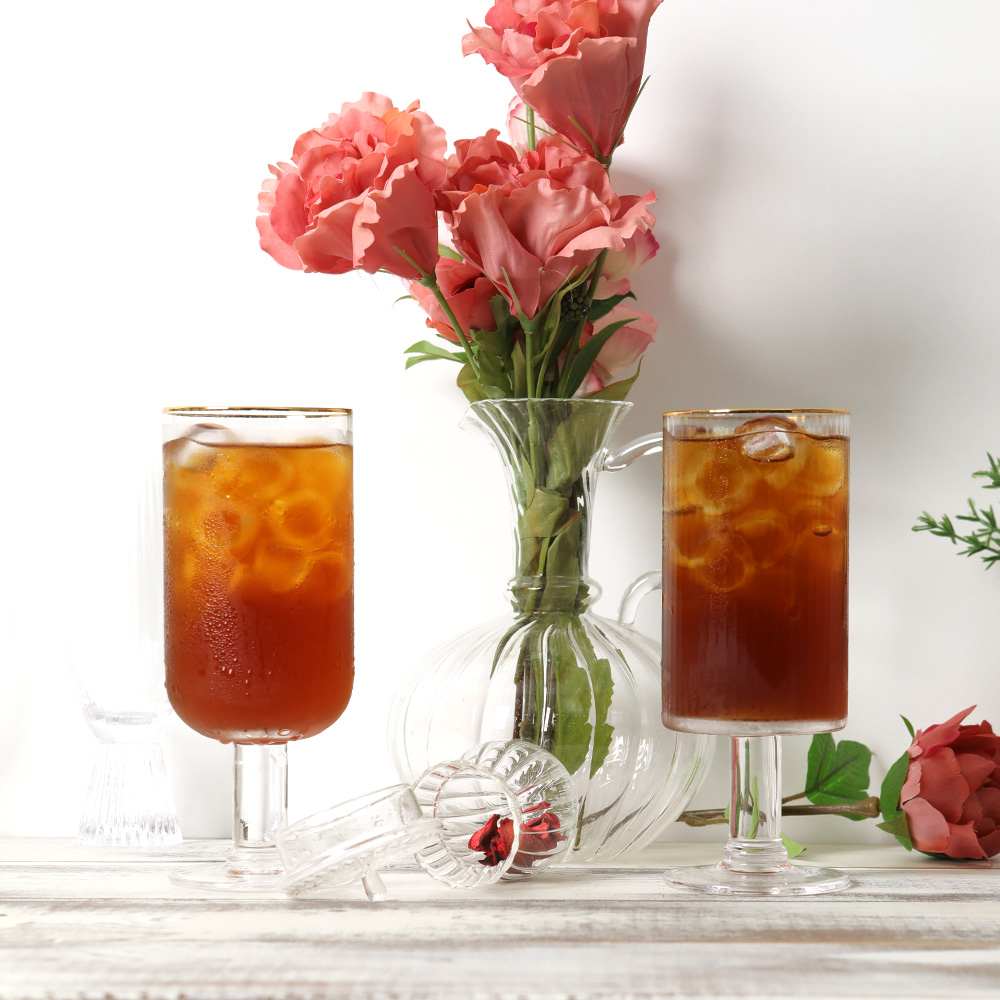 골드 크리스탈 둥근 유리잔 (고블렛 높은형 420ml) X 48