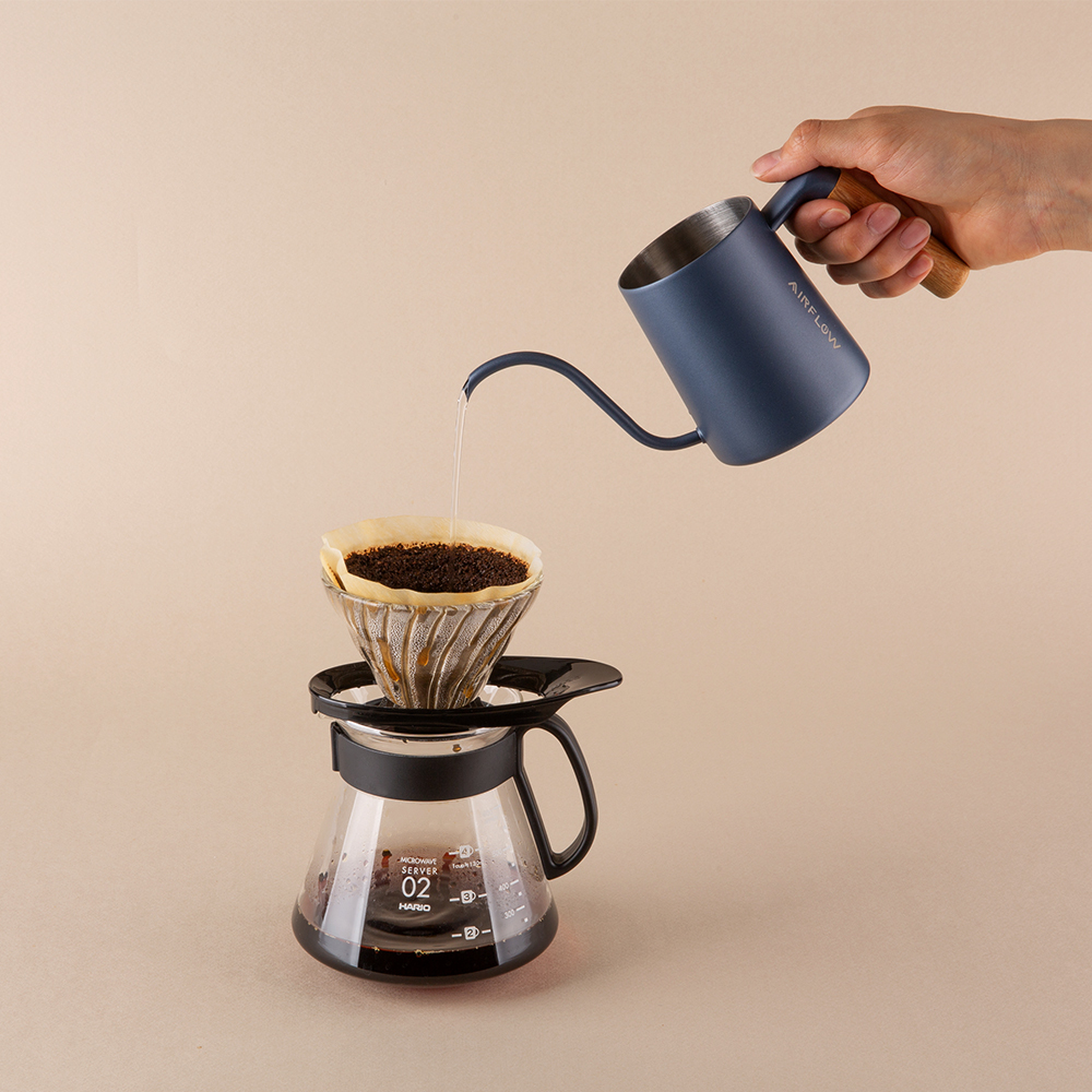 하리오 V60 글라스 드리퍼 01 블랙 VDGR-01-B