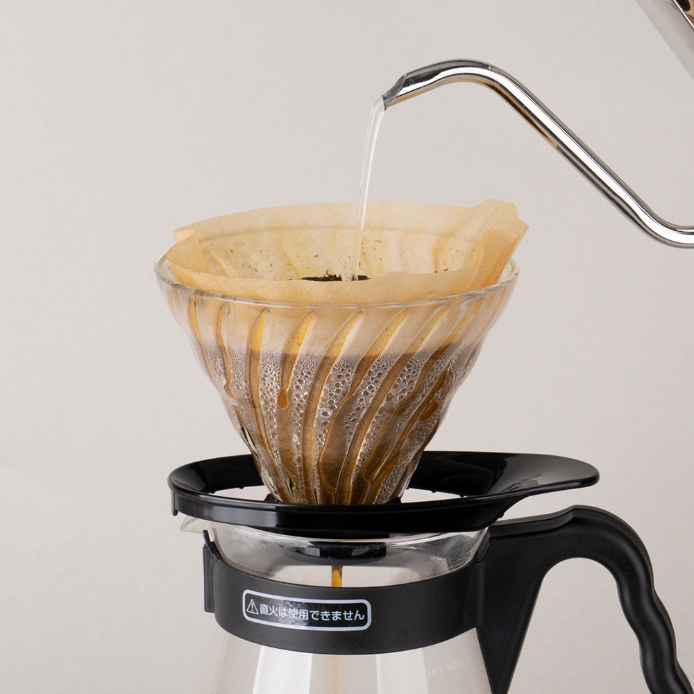 하리오 V60 글라스 드리퍼 02 블랙 VDGR-02-B
