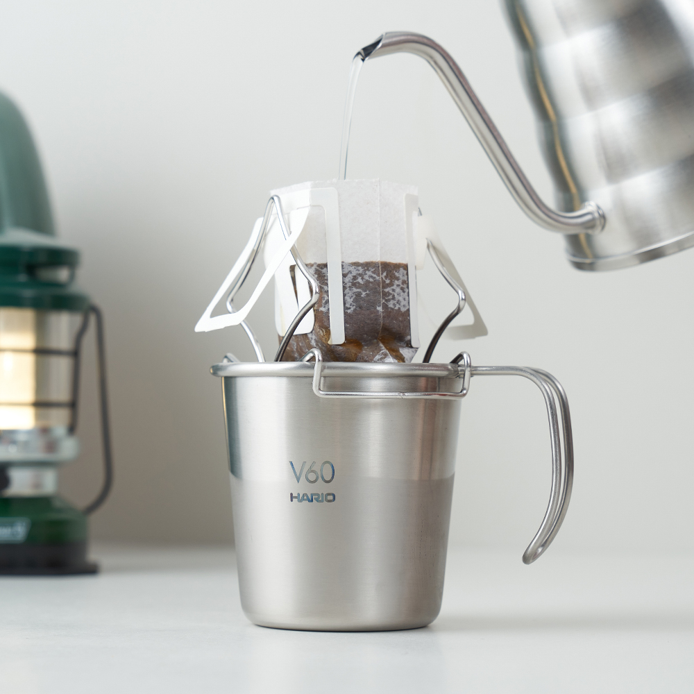 하리오 V60 메탈 스태킹머그 300ml O-VSM-30-HSV