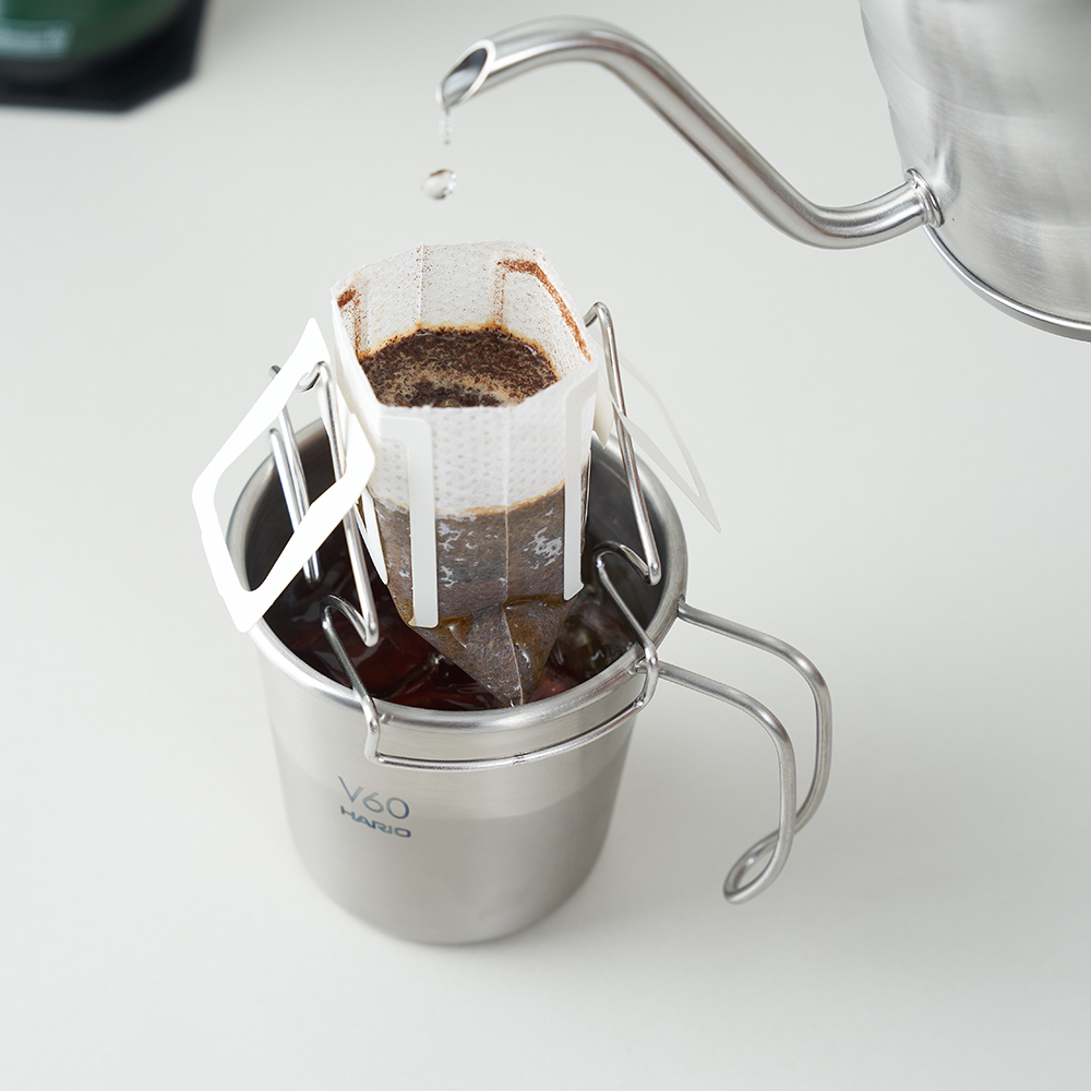 하리오 V60 메탈 스태킹머그 300ml O-VSM-30-HSV