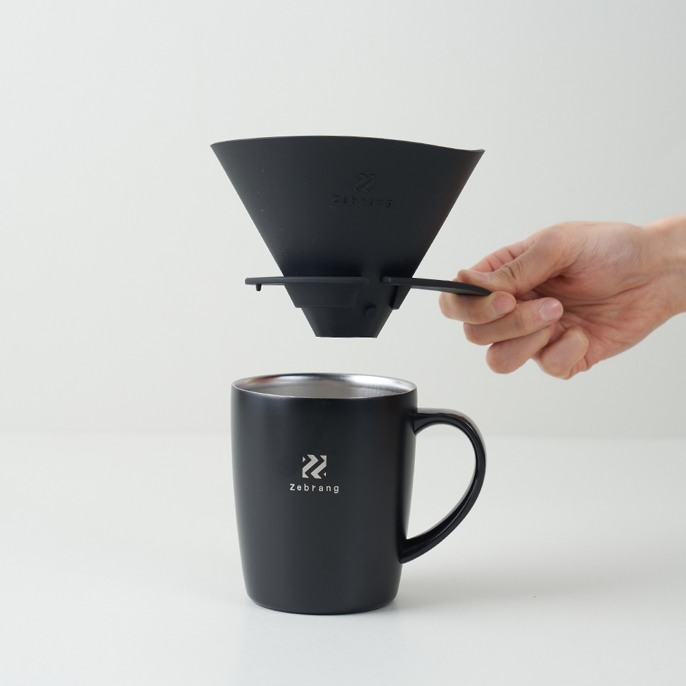 하리오 V60 플랫 드리퍼 제브랑 ZB-VDFP-02B