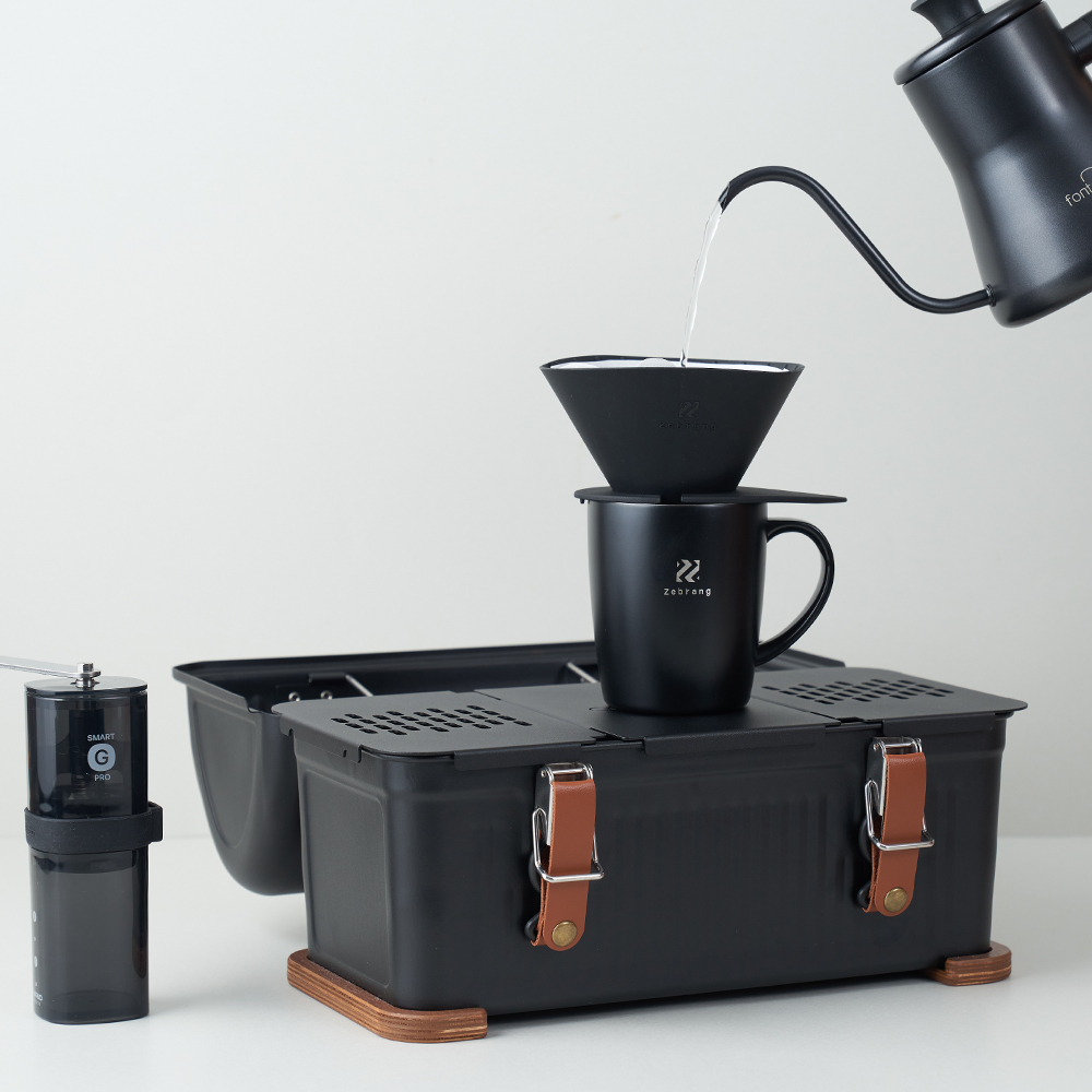 하리오 V60 플랫 드리퍼 제브랑 ZB-VDFP-02B