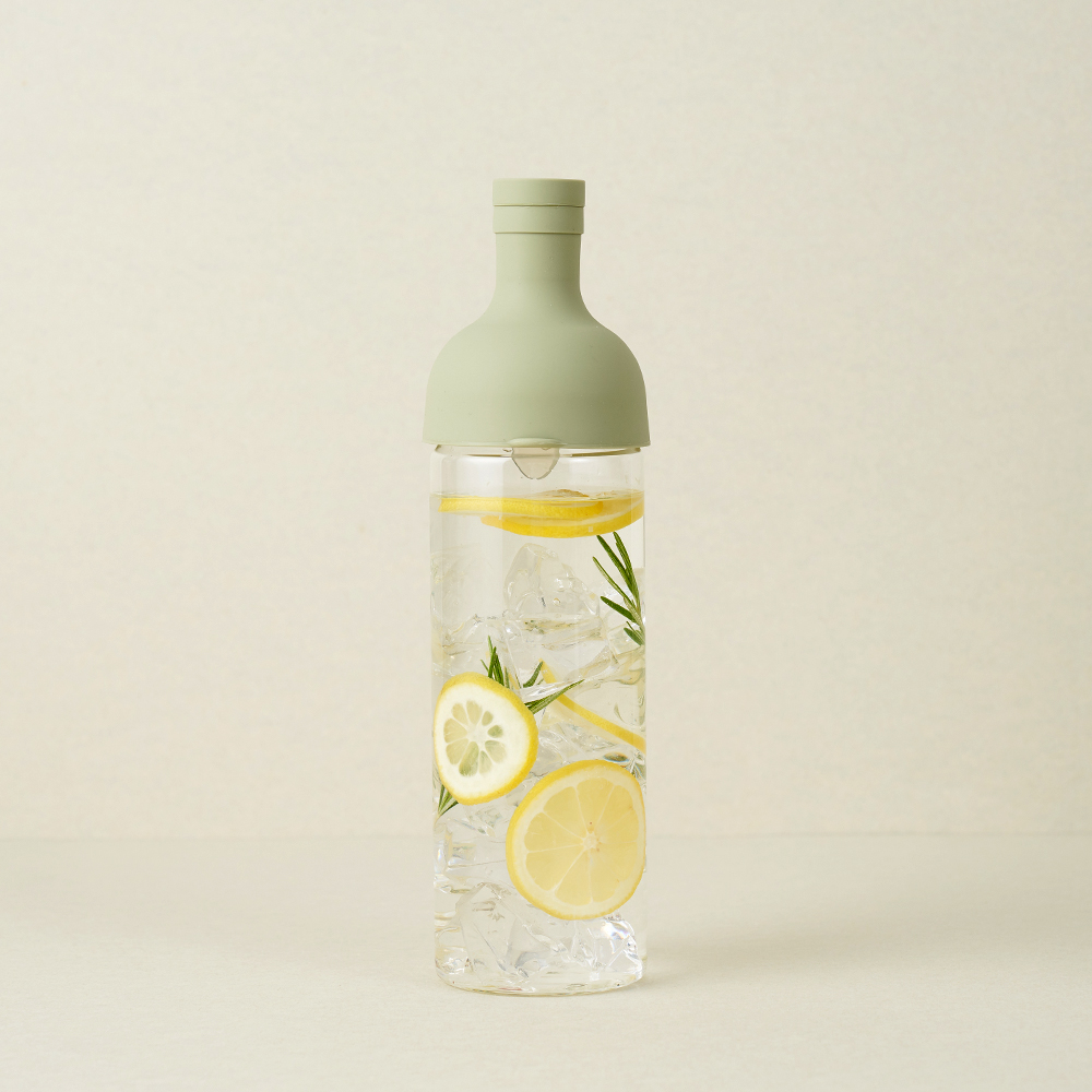 하리오 필터 인 보틀 750ml 스모키 그린