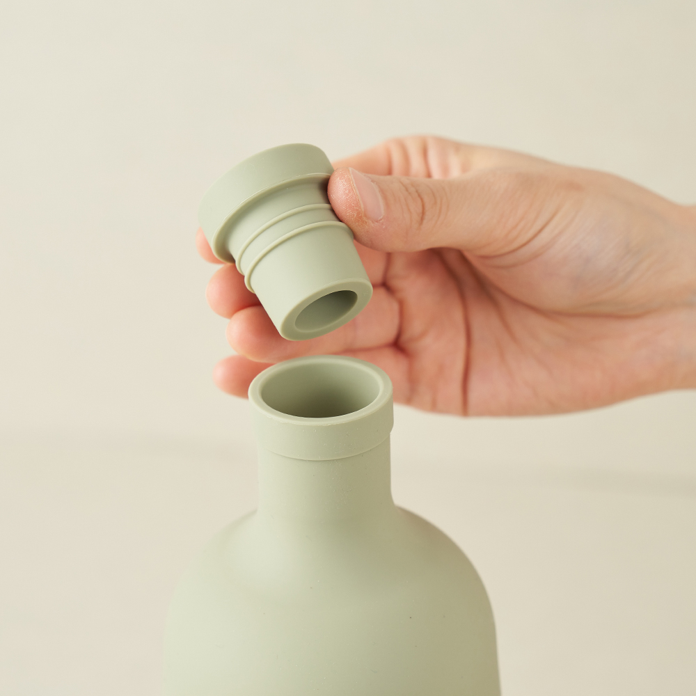 하리오 필터 인 보틀 750ml 스모키 그린