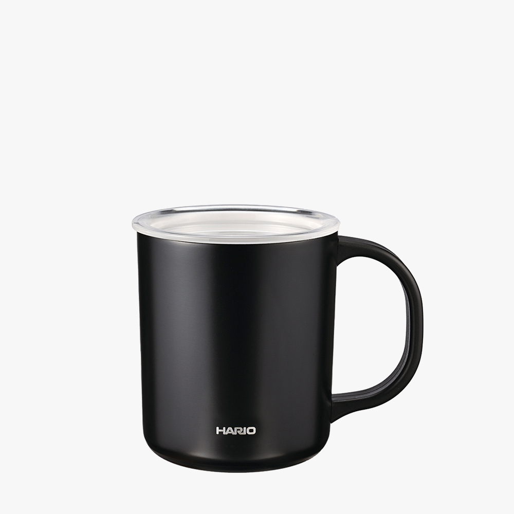 하리오 세라믹코팅 진공 이중 보온보냉 머그 350ml 블랙 CMG-350-B