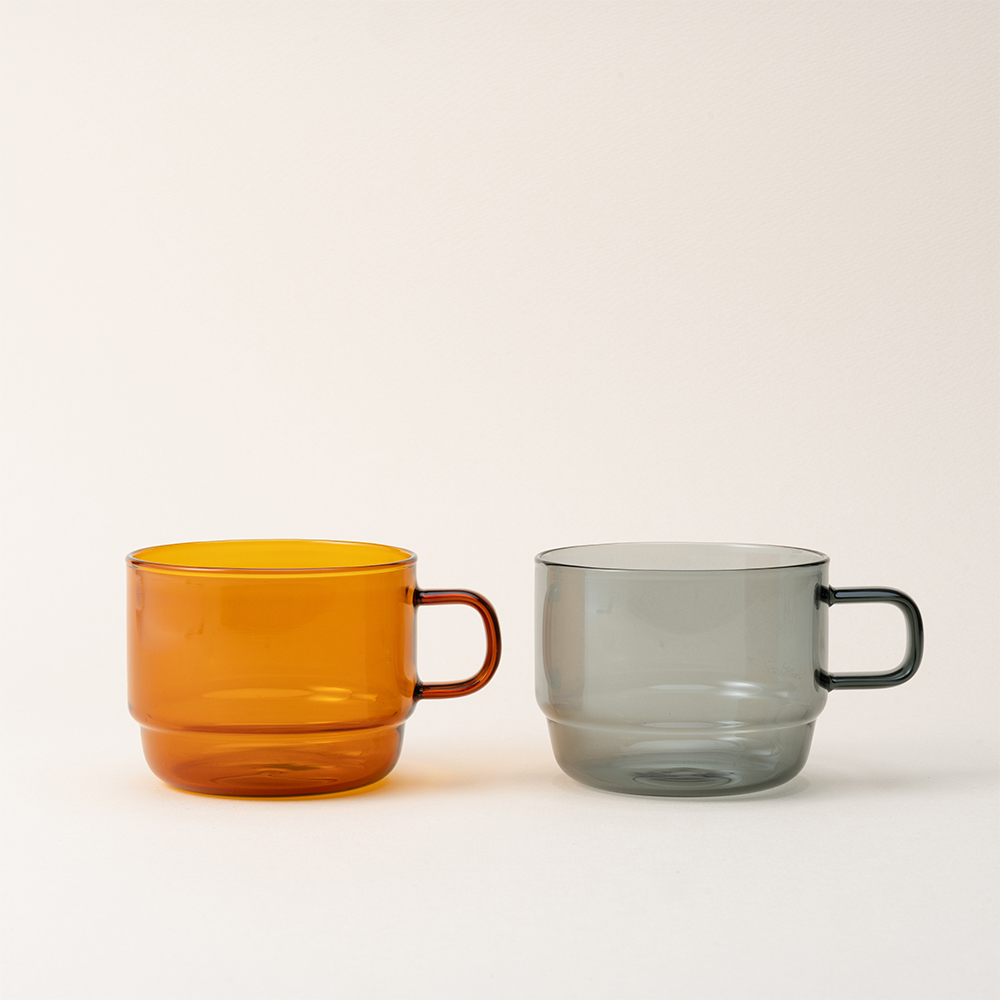 하리오 COLORS 스택 머그컵 앰버 300ml HCM-300-AB