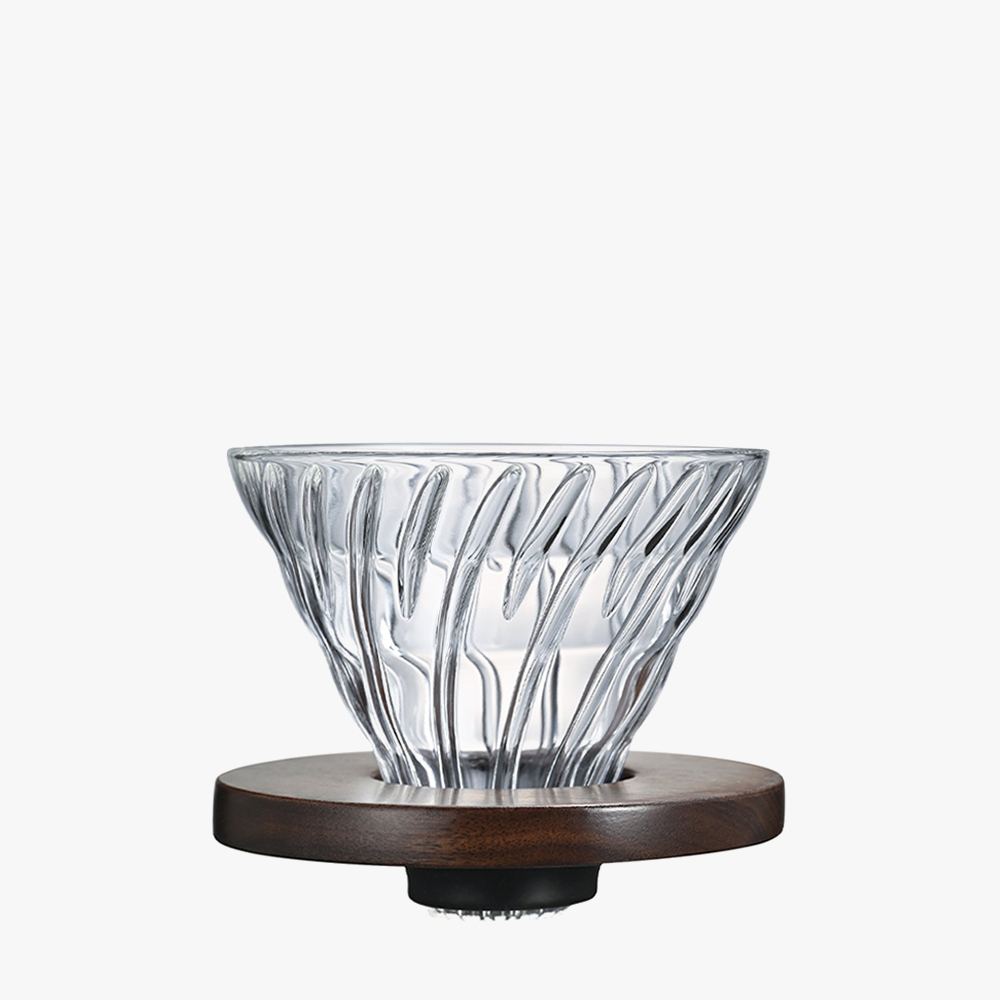 하리오 V60 글래스 드리퍼 02 월넛우드 VDG-02-WN