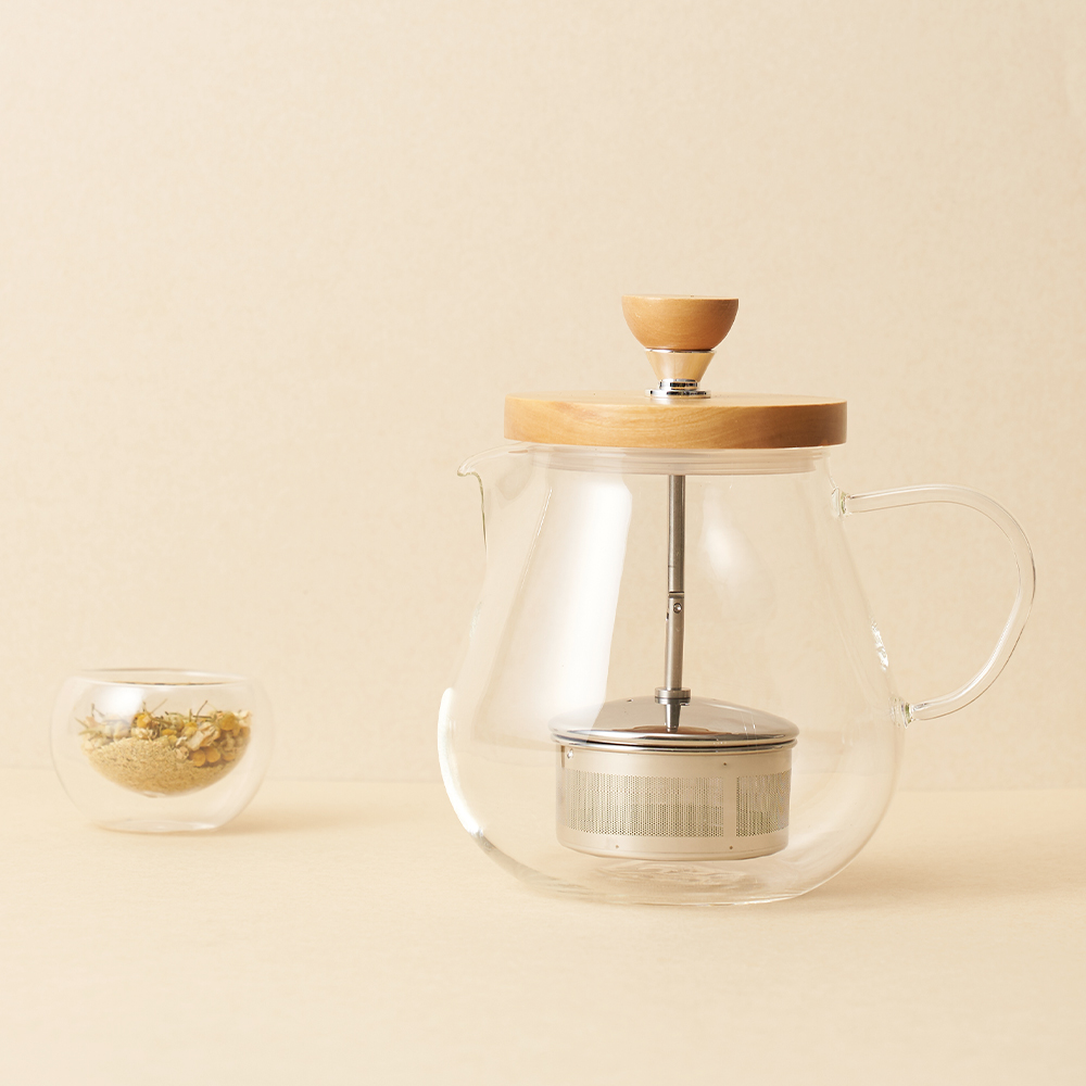 하리오 티오르 올리브우드 티팟 700ml TEO-70-OV