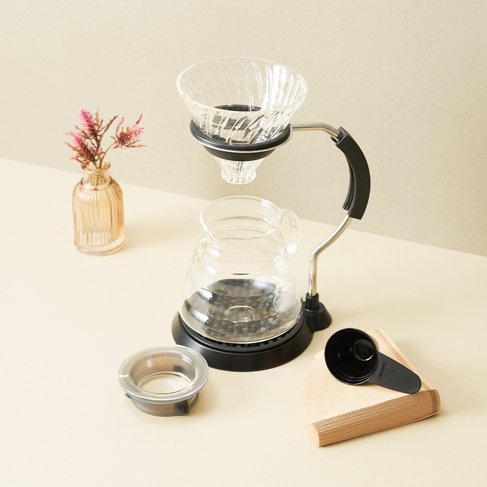 하리오 V60 암스탠드 유리 드리퍼 세트 VAS-8006-G