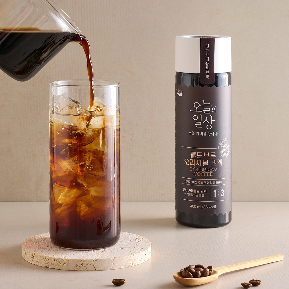 흥국에프엔비 오늘의일상 콜드브루 커피 400ml X 3