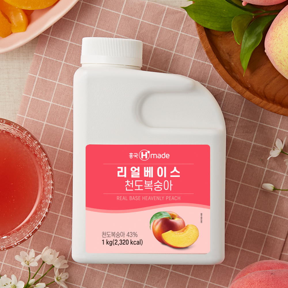 흥국에프엔비 맘스리얼에이드 천도복숭아 1kg X 2