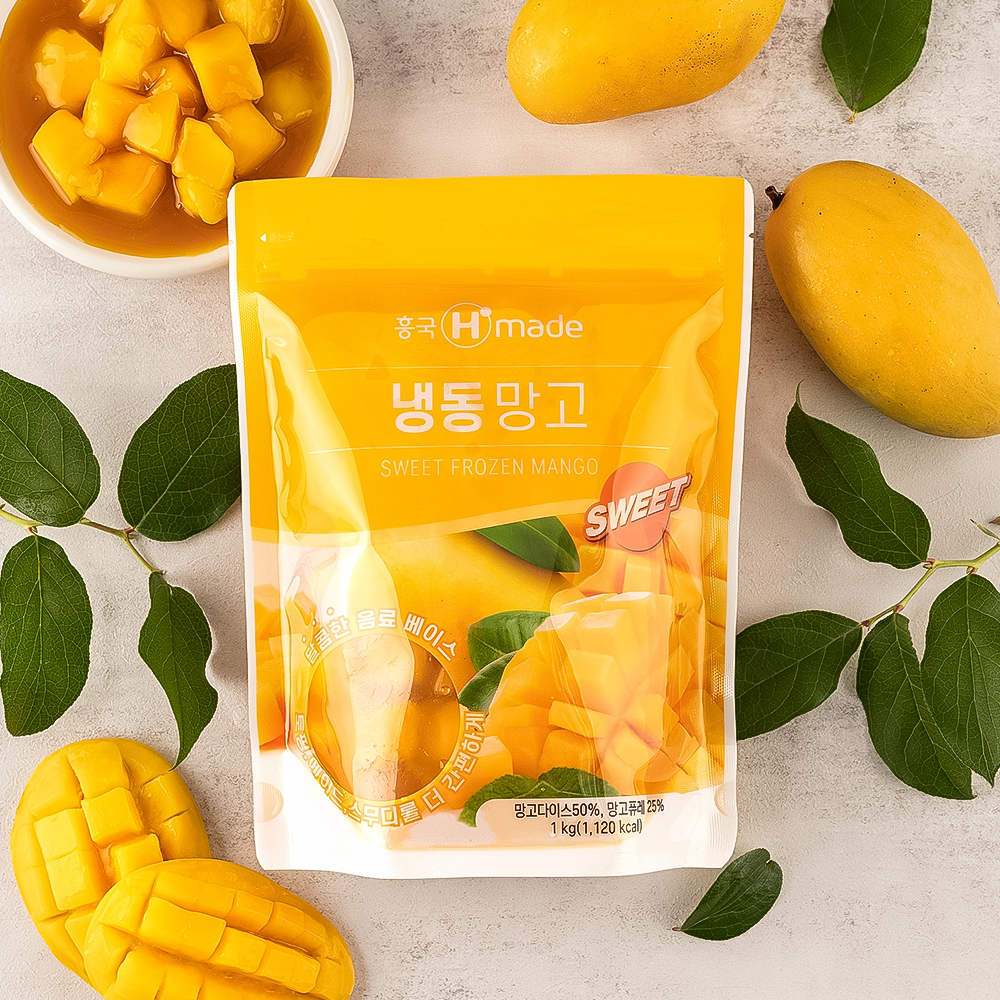 흥국에프엔비 냉동망고 SWEET 1kg x 3