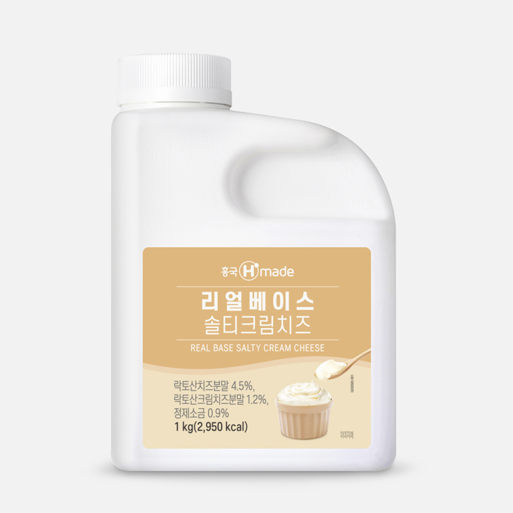 흥국에프엔비 리얼베이스 솔티크림치즈 1kg x2개