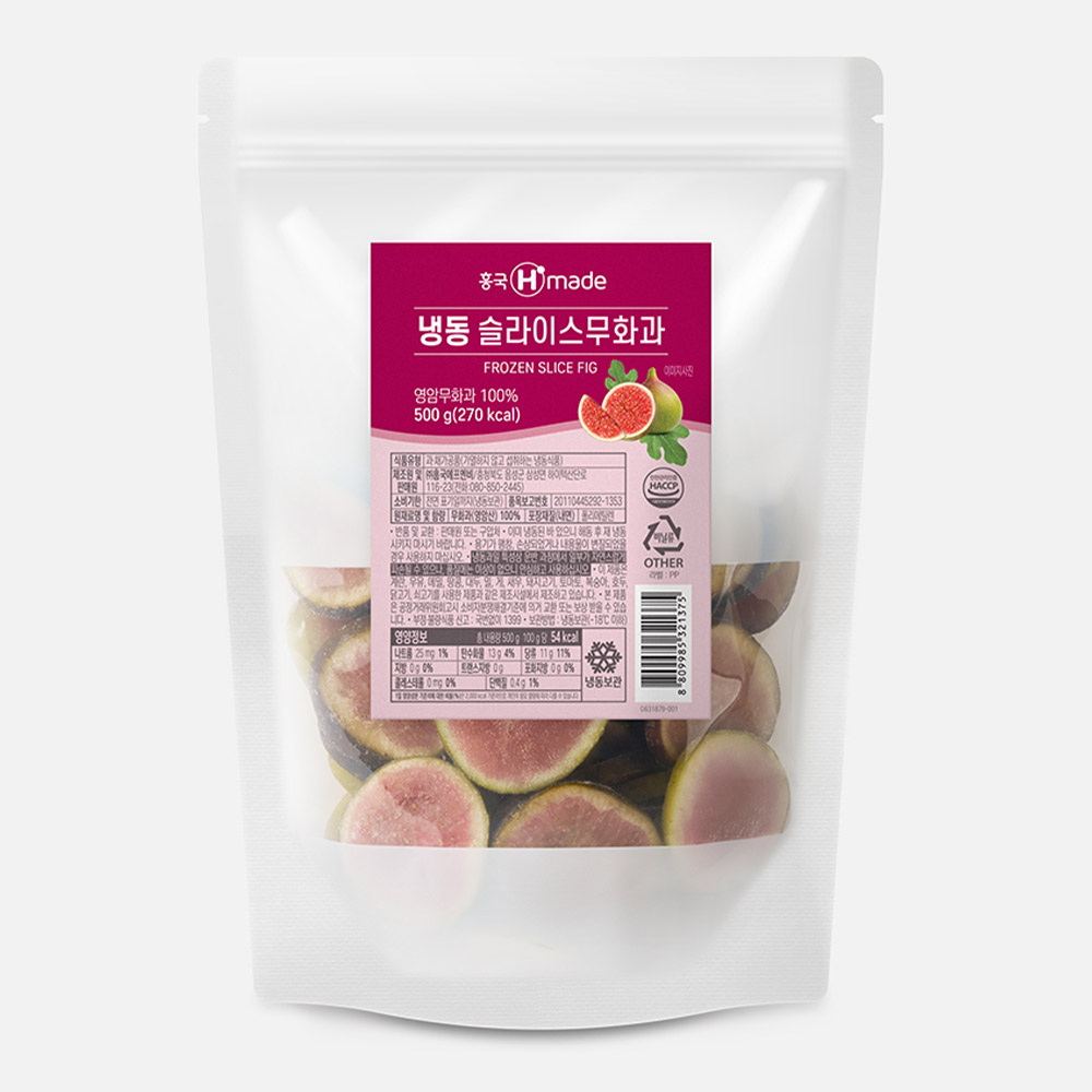 흥국에프엔비 냉동 슬라이스 무화과 500g x 3개