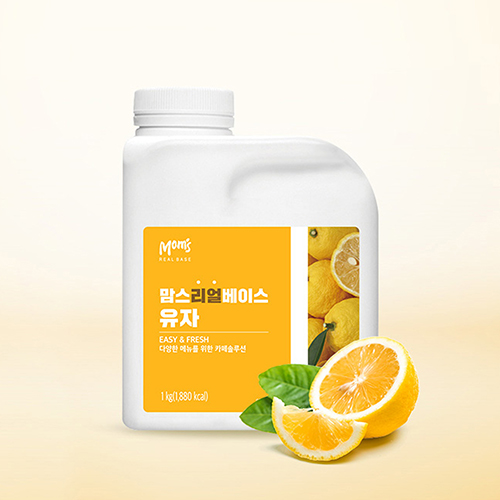 흥국에프엔비 맘스리얼베이스 유자 1kg X 2
