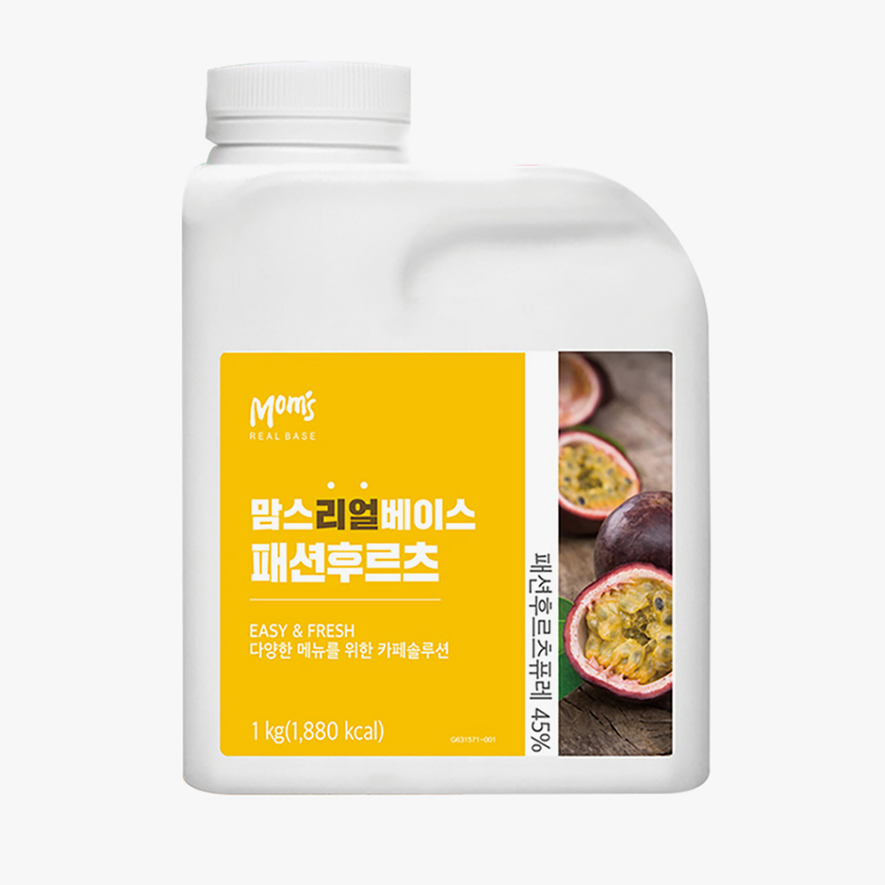 흥국에프엔비 맘스리얼베이스 패션후르츠 1kg x 2EA