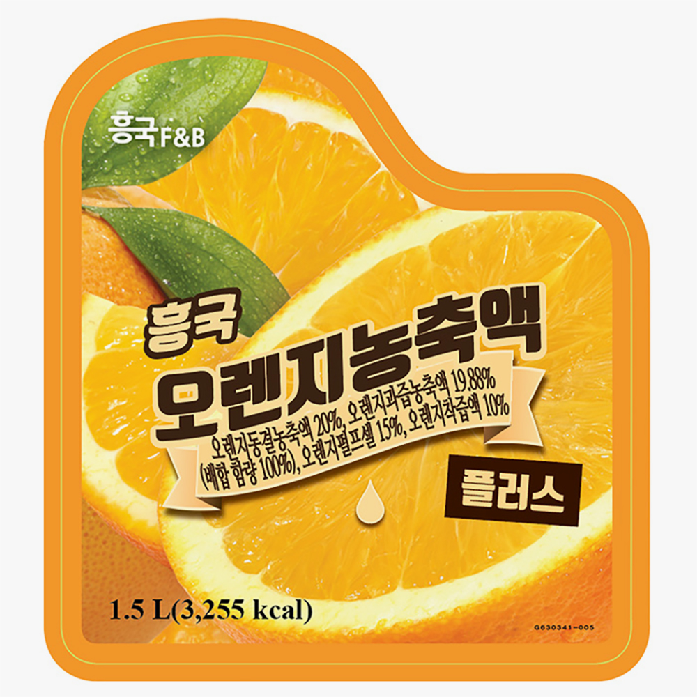 흥국에프엔비 오렌지 농축액 1.5L X 2