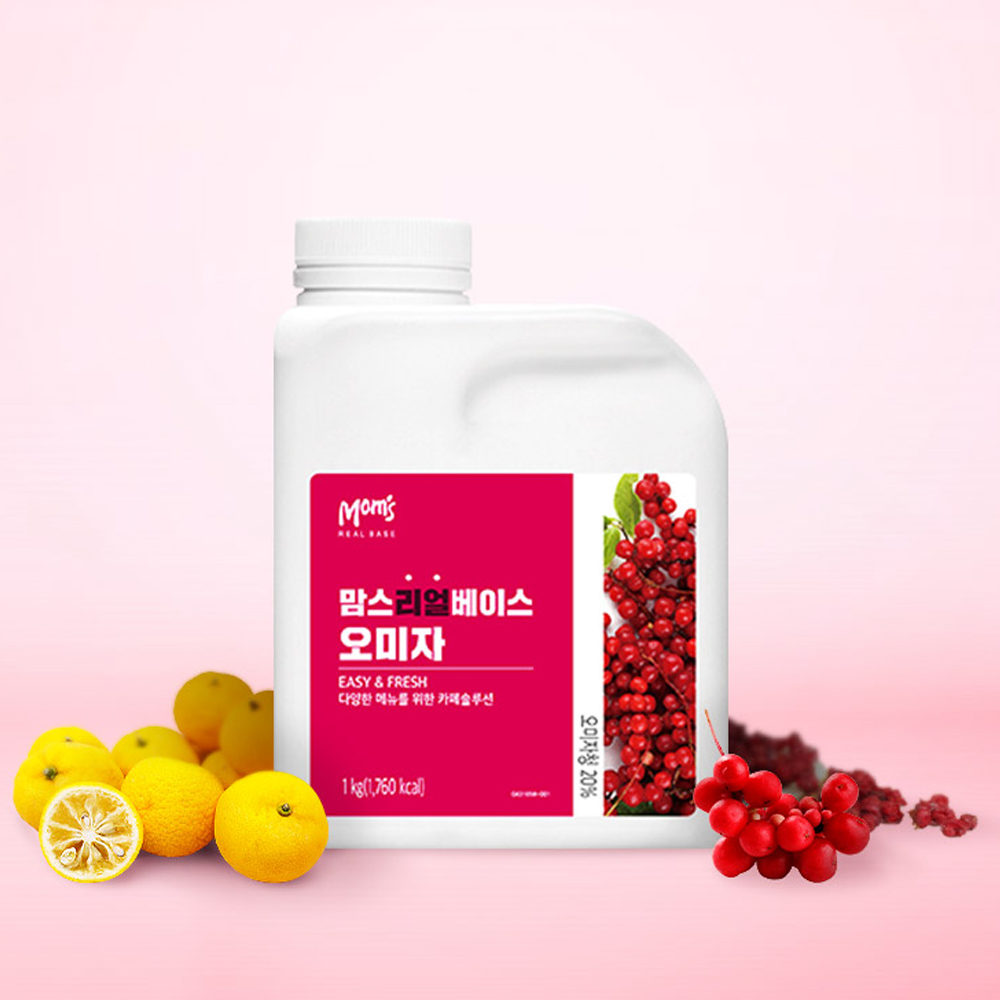 흥국에프엔비 맘스리얼베이스 오미자 1kg X 2