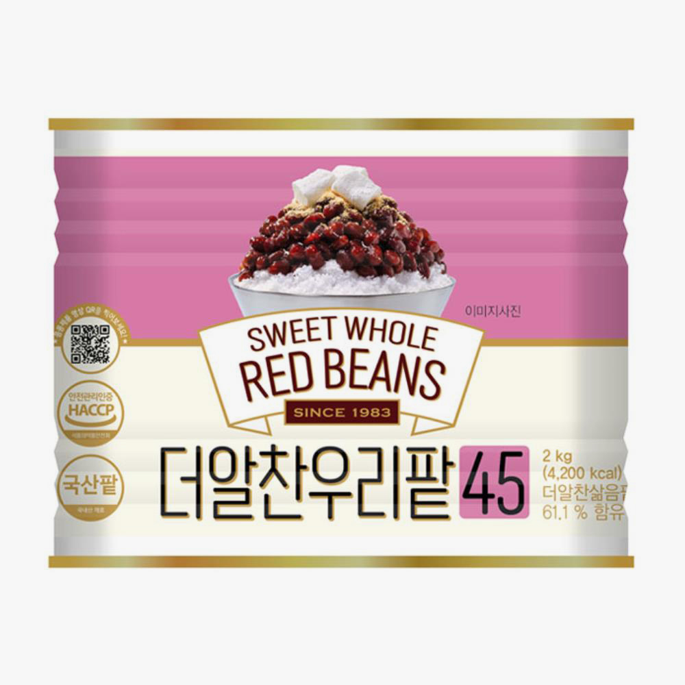 화과방 더알찬우리팥45 캔 2kg (국산)